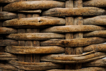 wooden knitted texture, brown color