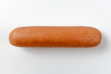 frankfurter sausage on a white background