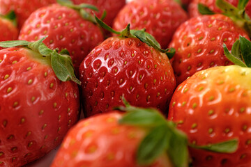 Fruit strawberry on white background