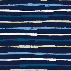 Seamless repeating pattern with hand drawn multicolored uneven stripes with ragged edges for surface design and other design projects