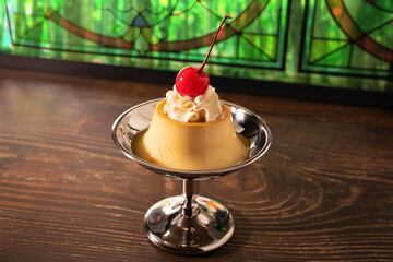 喫茶店のプリン
