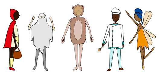 children dressed up for Carnival