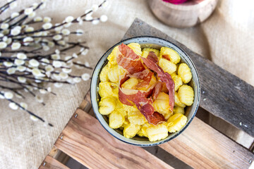 gnocchi with bacon