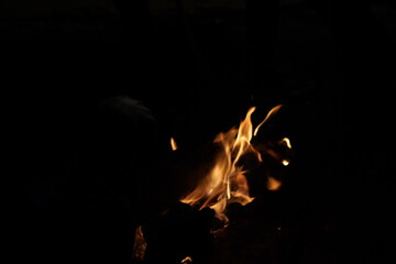 fire in the dark