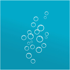 Natural realistic bubble illustration vector design
