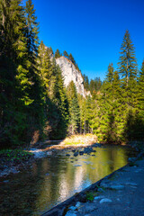 Beautiful landscape of the Tatra National Park at sunny day. Poland