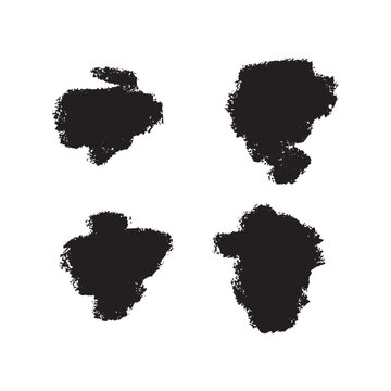 Ink brush stroke collection set