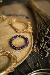 Healing gemstone jewellery - Amethyst crystal