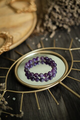 Healing gemstone jewellery - Amethyst crystal
