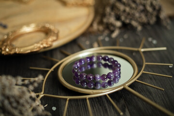 Healing gemstone jewellery - Amethyst crystal