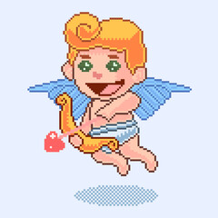 Baby angel love pixel art style #2