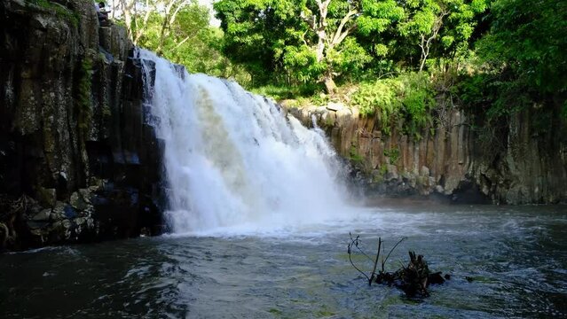 View of the Rochester waterfall in Mauritius