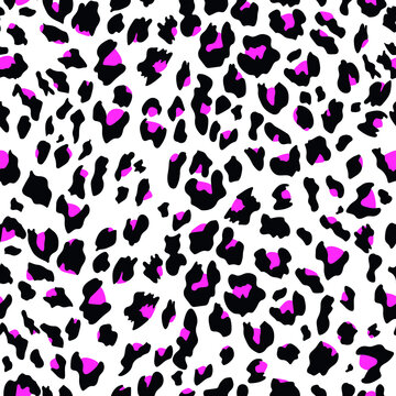Abstract design of a seamless leopard pattern. Jaguar, leopard, cheetah, panther. Seamless background. Vector illustration.
