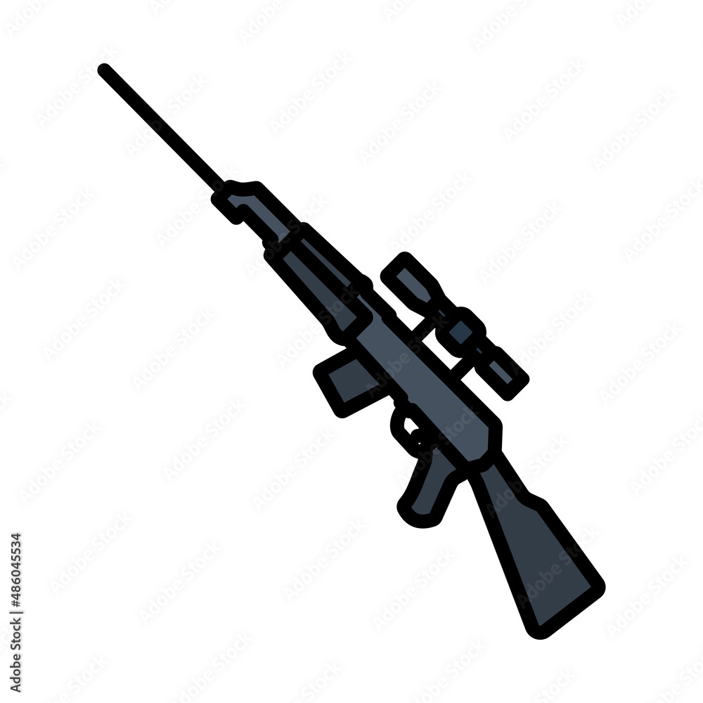 Poster sniper rifle icon