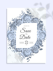 Save the date wedding invitation template