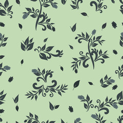 beautiful seamless pattern of floral vector