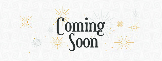 coming soon sign on white background	