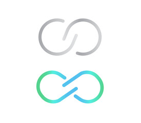 Infinity logo isolated on white background. Future concept. vector illustration.