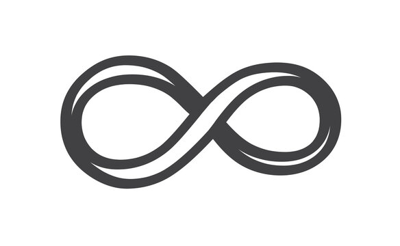 Infinity icon isolated on white background. Eternal, limitless. vector illustration.