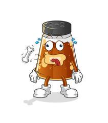 pepper powder burp mascot. cartoon vector