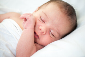 Newborn baby in first week of his life
