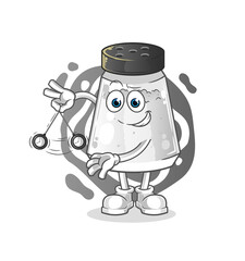 salt shaker hypnotizing cartoon. cartoon mascot vector