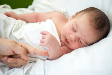 Newborn baby in first week of his life