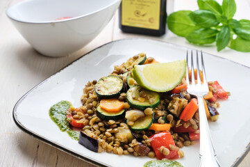 Lentil salad