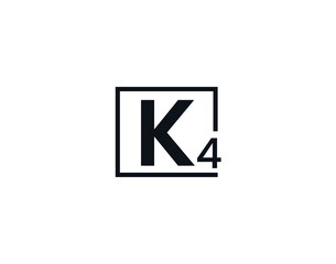 K4, 4K Initial letter logo