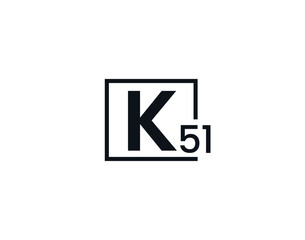 K51, 51K Initial letter logo