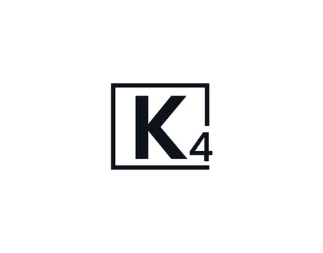 K4, 4K Initial letter logo