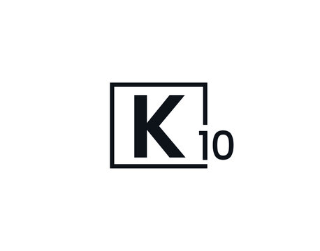 K10, 10K Initial letter logo