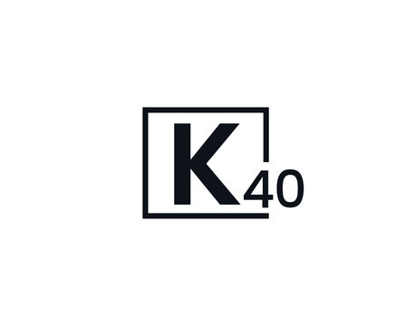 K40, 40K Initial letter logo