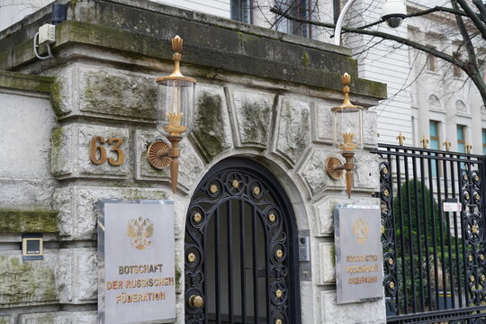 Botschaft der Russischen F&ouml;deration in Berlin, Russische Botschaft, Unter den Linden, Berlin 09.02.2022
