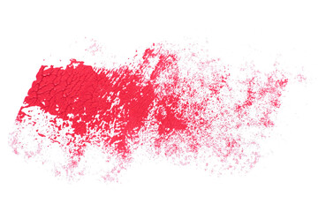 abstract acrylic watercolor paint brush stroke texture isolated on white background for logo and banner. design, creative, and illustration.