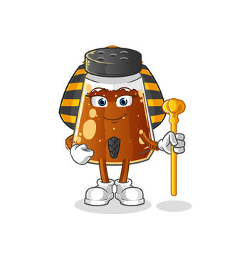recommend clip art: pepper powder ancient egypt cartoon. cartoon mascot vector