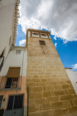 Tower. Alhama de Granada, Andalusia, Spain.
Beautiful and interesting travel destination in the warm Southern region. Public street view.