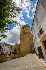 Square with tower. Alhama de Granada, Andalusia, Spain.
Beautiful and interesting travel destination in the warm Southern region. Public street view.