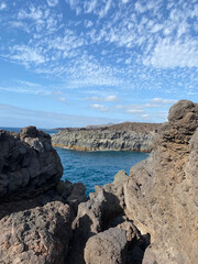 Fototapeta na wymiar Cliff by Atlantic Ocean