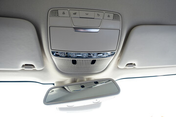 Modern car interior details