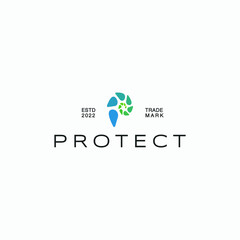 creative abstract protect logo vector design template ideas concept, mature protect logo vector design illustration for clinic, care, hospital, healthy, and medical business industry