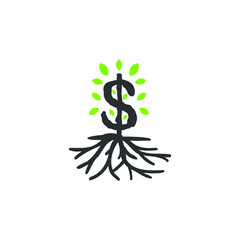 creative investment logo vector design illustration. growth economy logo vector design illustration ideas. creative business finance logo vector design concept ideas isolated on white background