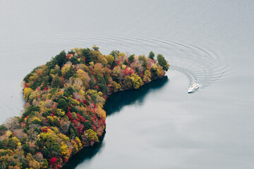 日光　八丁出島の紅葉