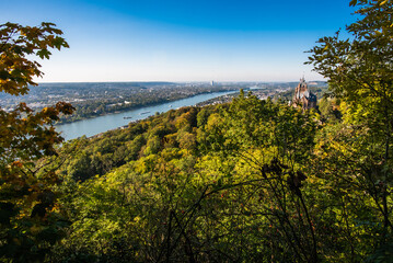 Fototapeta na wymiar Der Rhein am Siebengebirge