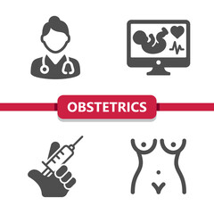 Obstetrics And Gynecology Icons