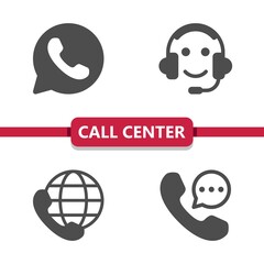 Call Center - Customer Support - Customer Service Icons