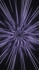 Obraz premium Digital 3D illustration of glowing white lines on a dark background.