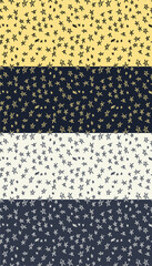 stars abstract hand drawing vector seamless pattern