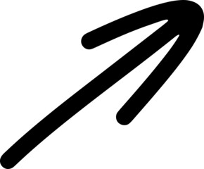 arrow hand draw icon