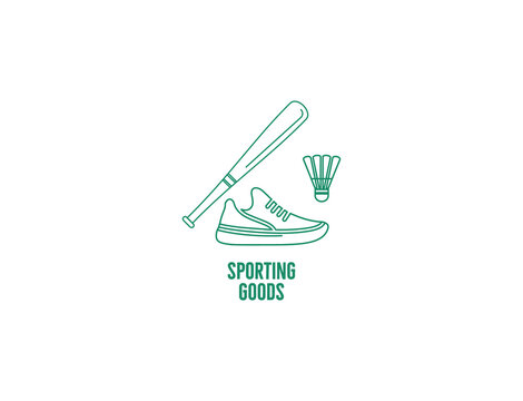 Sporting Goods Icon Vector Illustration 